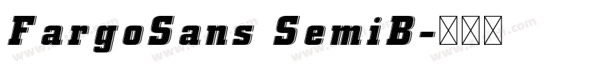 FargoSans SemiB字体转换
